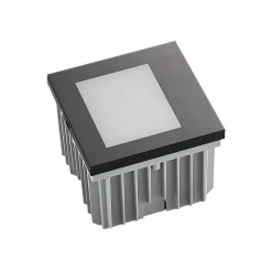 LED-vægindbygningslampe Zamo, sort, 11 cm, IP65^Arcchio Clearance