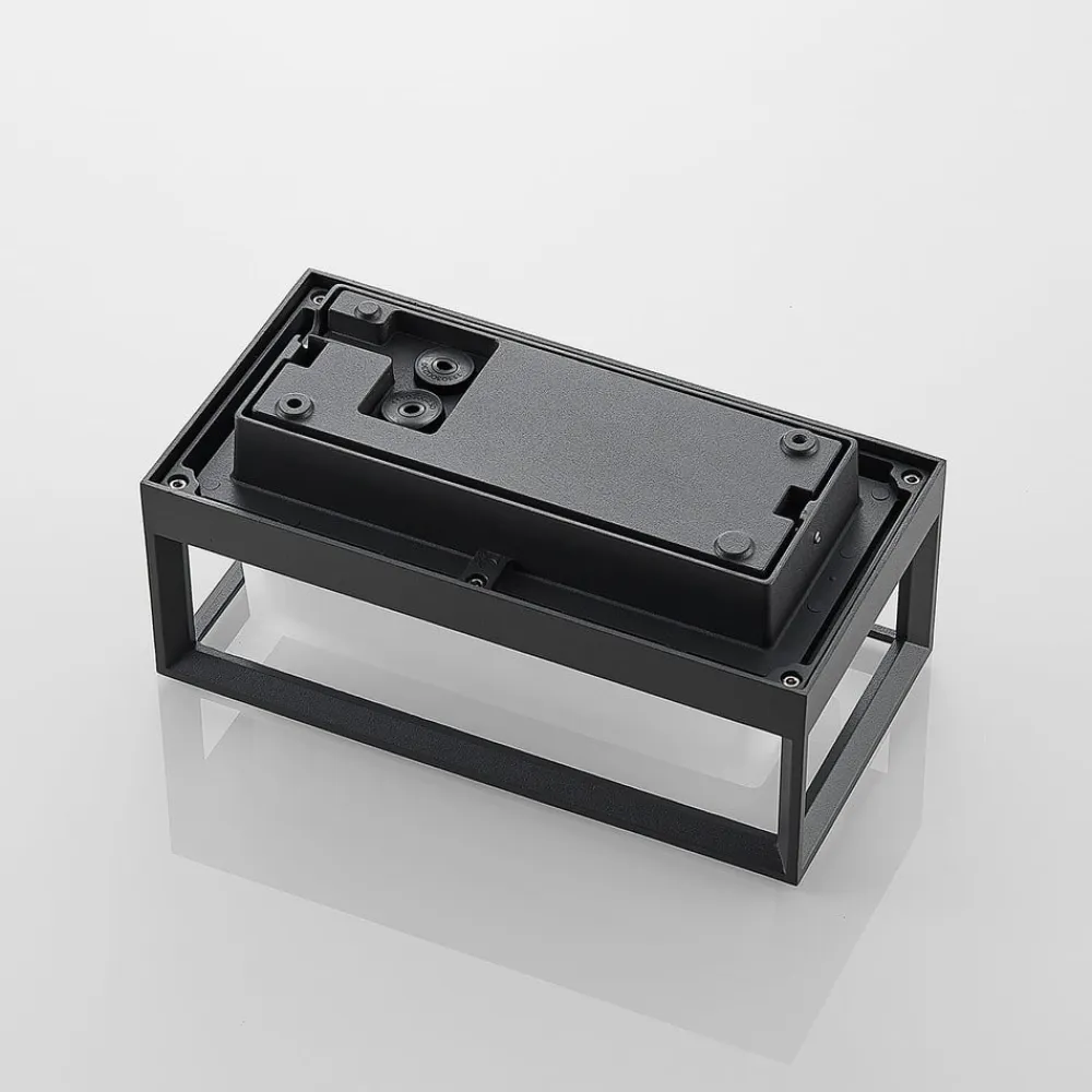 LED-væglampe Ismera, antracit/opal, IP65, glas^Arcchio Best