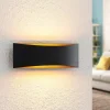 Arcchio Gang|Pendellamper>LED-væglampe Jelle, 27 cm, sort/guld, op/ned