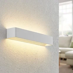 Arcchio Væglamper|Væglamper>LED-væglampe Karam, 53 cm, hvid, metal, op/ned