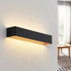 Arcchio Gang|Pendellamper>LED-væglampe Karam, 53 cm, sort, metal, op/ned