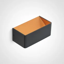 LED-væglampe Karam, 20 cm, sort, metal, op/ned^Arcchio