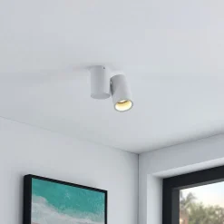 Arcchio Loftlamper|Spotlights>loftlampe Gesina, 1-lys, hvid, aluminium, 11,6 cm