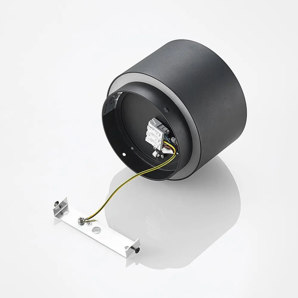 Arcchio loftlampe Walisa, Ø 15 cm, sort, metal, GU10