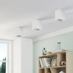 loftspot Jolina, kantet, hvid, sæt af 2, aluminium^Arcchio Best