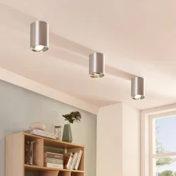 Arcchio Arbejdsrum/Kontor|Gang>loftspot Jolina, rund, sæt med 2, aluminium