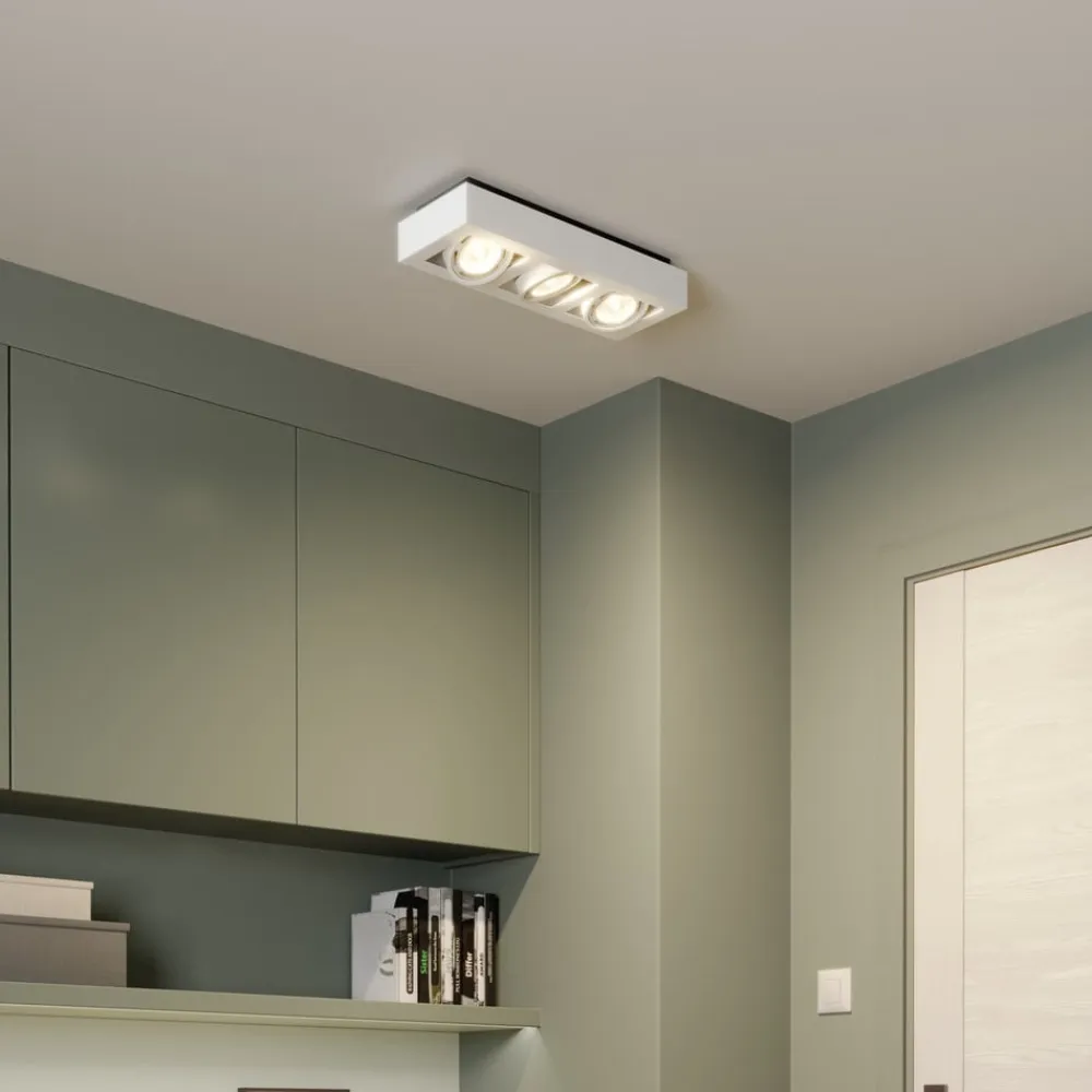 Arcchio loftspot Ronka, 50 cm, 3 lyskilder, hvid, GU10