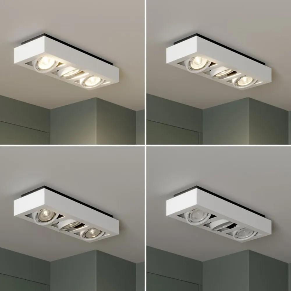 Arcchio loftspot Ronka, 50 cm, 3 lyskilder, hvid, GU10