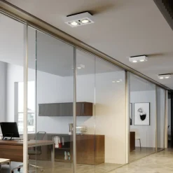 loftspot Ronka, 34 cm, 2 lyskilder, hvid, GU10^Arcchio