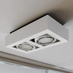 loftspot Ronka, 34 cm, 2 lyskilder, hvid, GU10^Arcchio