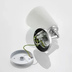 Mahdi væglampe til badeværelset, krom, glas, 11 cm, IP44^Arcchio Discount