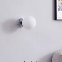 Arcchio Maviris LED-loftlampe til badeværelset, kugle, 12 cm