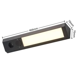 Arcchio Mitari LED-underskabsbelysning, sort