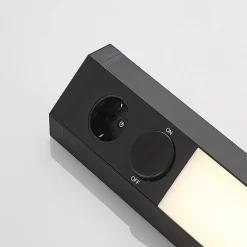 Arcchio Mitari LED-underskabsbelysning, sort