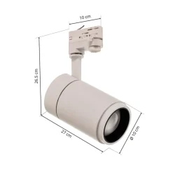 Nanna LED skinnespot hvid 4000K 27W^Arcchio Clearance