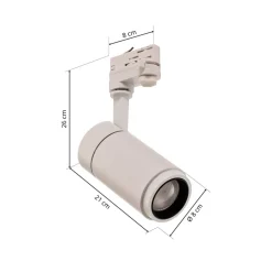 Nanna LED-skinnespot hvid 4000K 21W^Arcchio Hot