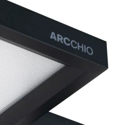 Nelus LED-gulvlampe til kontor, sort sensor^Arcchio Best