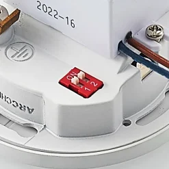 Arcchio Neru LED indbygningslampe, rund, hvid