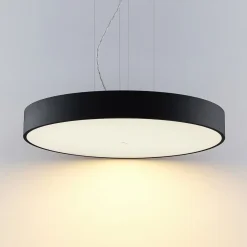 Arcchio Noabelle LED-hængelampe, sort, 80 cm