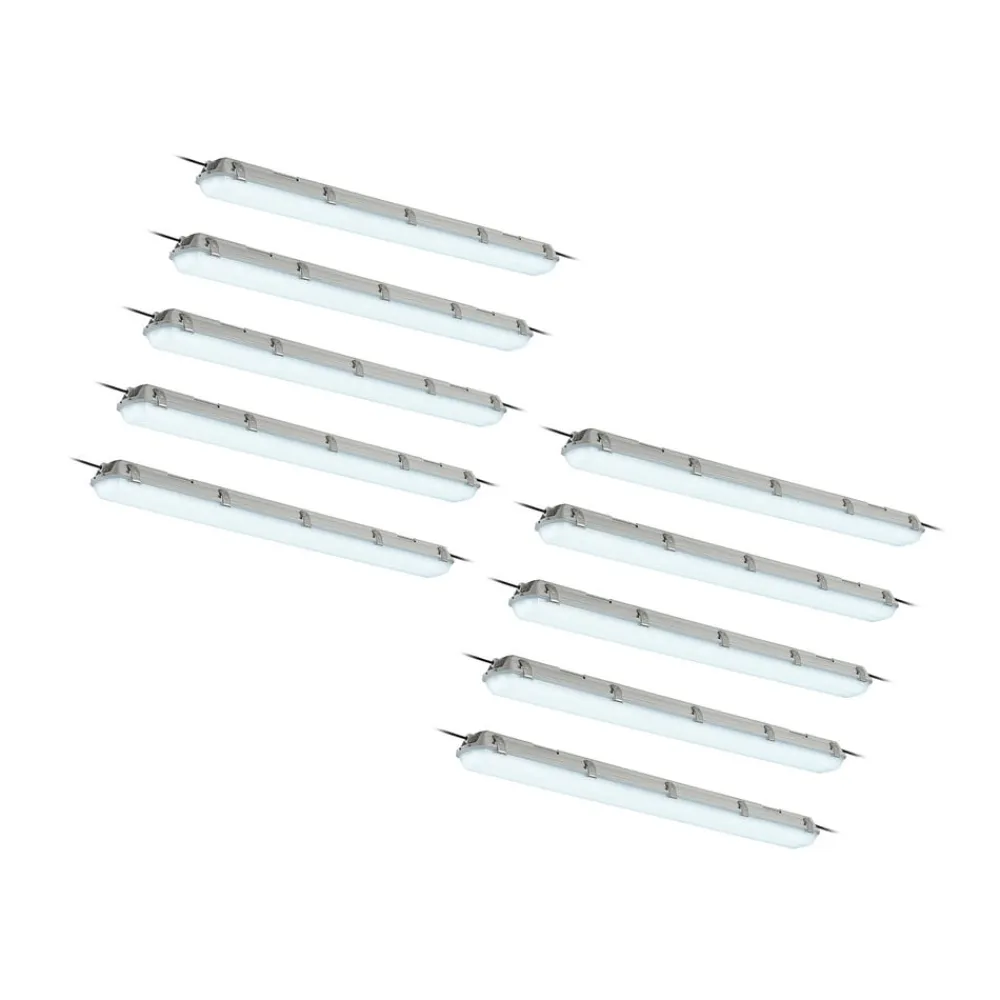 Arcchio Rao LED-vådrumslampe, længde 121,5 cm, sæt med 10 stk