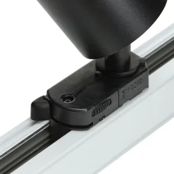 skinnespot Brinja, sort, Ø 6 cm, 3-faset^Arcchio Hot