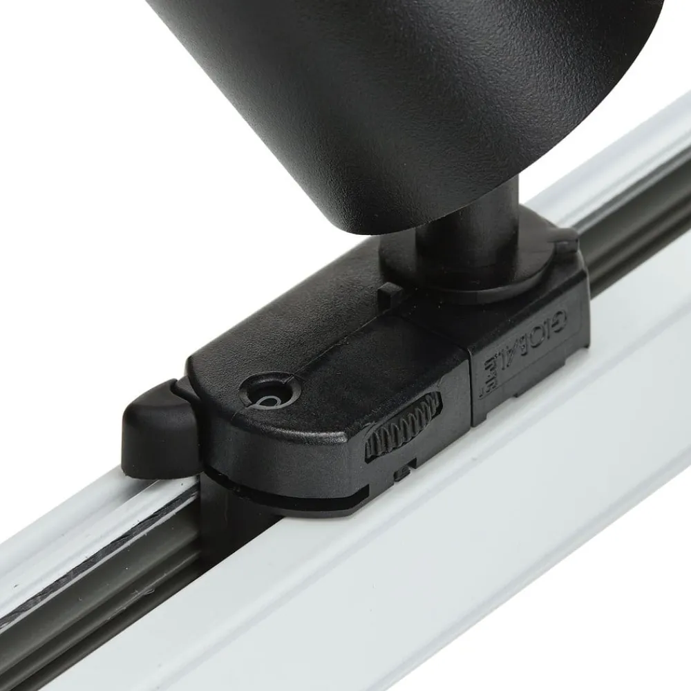 skinnespot Brinja, sort, Ø 6 cm, 3-faset^Arcchio Hot