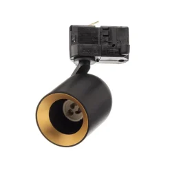 skinnespot Brinja, sort, Ø 7 cm, 3-faset^Arcchio Hot