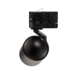 skinnespot Brinja, sort, Ø 7 cm, 3-faset^Arcchio Hot