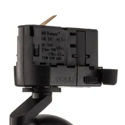 skinnespot Brinja, sort, Ø 7 cm, 3-faset^Arcchio Hot