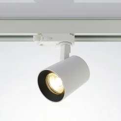 Arcchio skinnespot Iavo, hvid, 13 cm, 3-faset, GU10