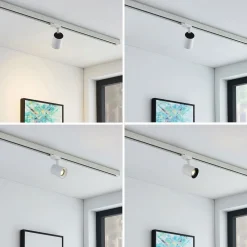 Arcchio skinnespot Iavo, hvid, 13 cm, 3-faset, GU10