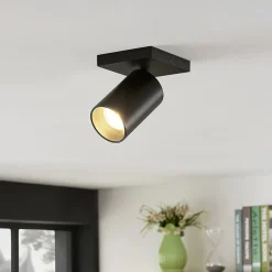 Arcchio Gang|Loftlamper>spotlight Brinja, sort, kantet, Ø 6 cm, 1 lyskilde, GU10