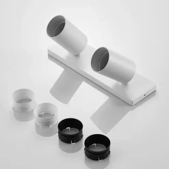 spotlight Brinja, sæt med 2, hvid, kantet, 2 lyskilder, GU10^Arcchio Discount