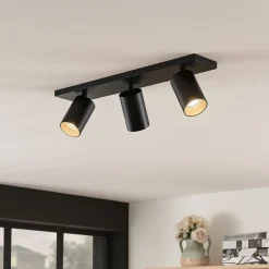 spotlight Brinja, sæt med 2, sort, kantet, 3 lyskilder^Arcchio