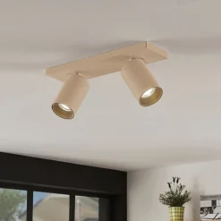 spotlight Brinja, brun, kantet, Ø 6 cm, 2 lyskilder, GU10^Arcchio Online