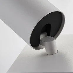 Arcchio spotlight Brinja, hvid, kantet, Ø 6 cm, 1 lyskilde, GU10