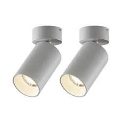 Arcchio spotlight Brinja, sæt med 2, hvid, rund, Ø 6 cm, GU10