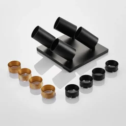 spotlight Brinja, sort, kantet, Ø 6 cm, 4 lyskilder, GU10^Arcchio Clearance