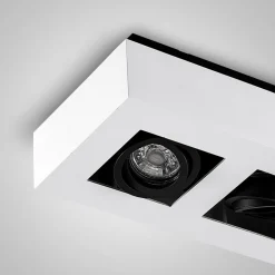 Arcchio spotlight Vince, 36 cm, 3 lyskilder, hvid/sort, GU10