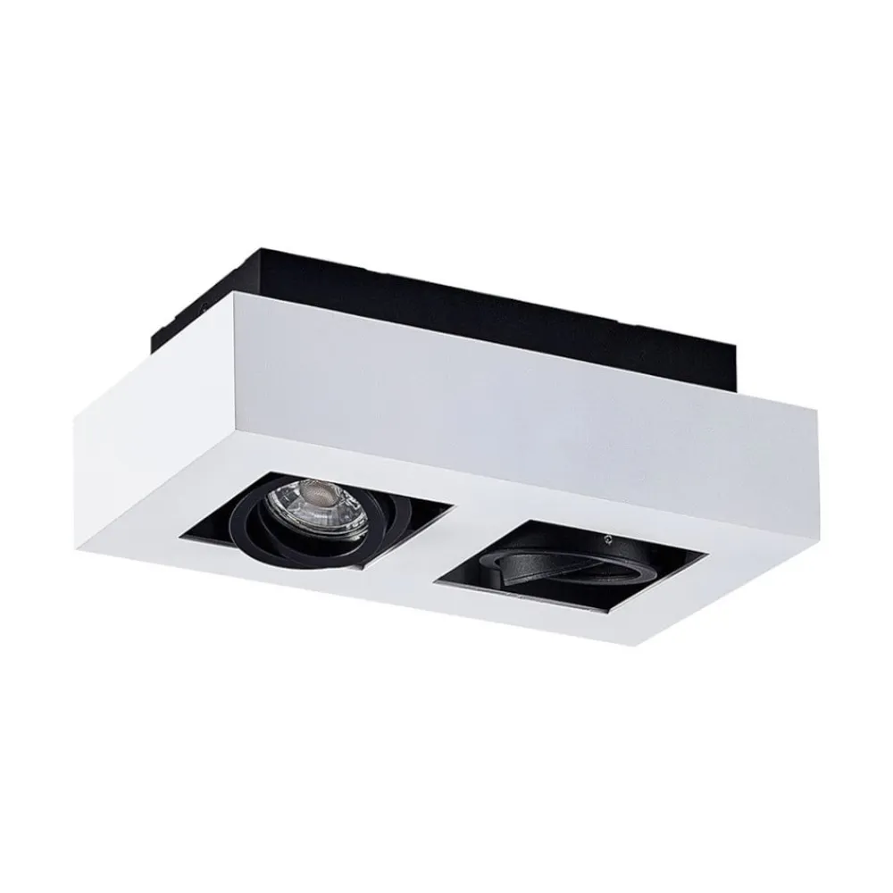 Arcchio Loftlamper|Spotlights>spotlight Vince, 25 cm, 2 lyskilder, hvid/sort, GU10