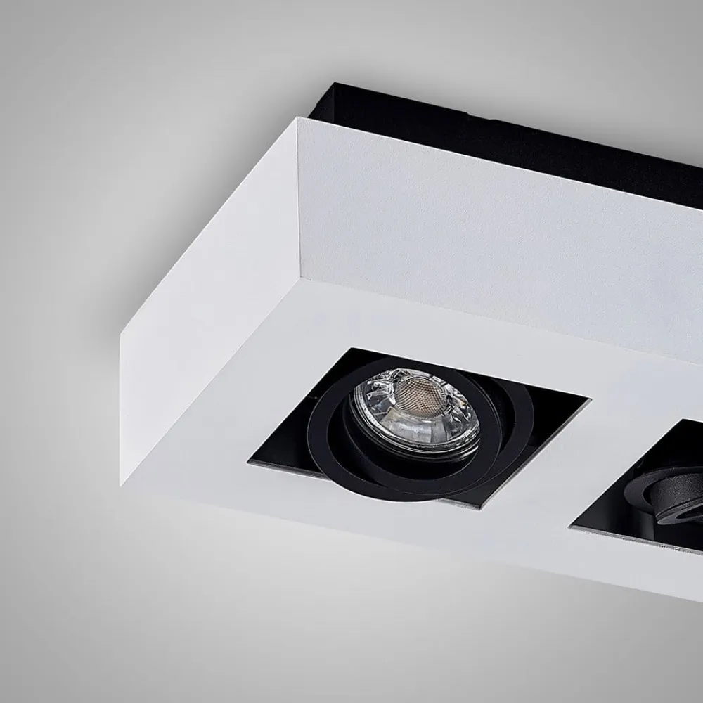 Arcchio Loftlamper|Spotlights>spotlight Vince, 25 cm, 2 lyskilder, hvid/sort, GU10