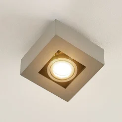 spotlight Vince, 14 x 14 cm, sølv, metal, GU10^Arcchio Discount