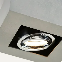 spotlight Vince, 14 x 14 cm, sølv, metal, GU10^Arcchio Discount