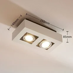 spotlight Vince, 25 cm, 2 lyskilder, hvid/krom, GU10^Arcchio Best