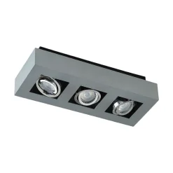 Arcchio spotlight Vince, 36 cm, 3 lyskilder, sølv, GU10