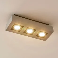 Arcchio spotlight Vince, 36 cm, 3 lyskilder, sølv, GU10