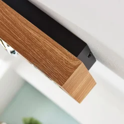 Arcchio spotlight Vince, 25 cm, træfarvet, metal, GU10