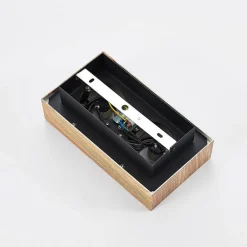 Arcchio spotlight Vince, 25 cm, træfarvet, metal, GU10