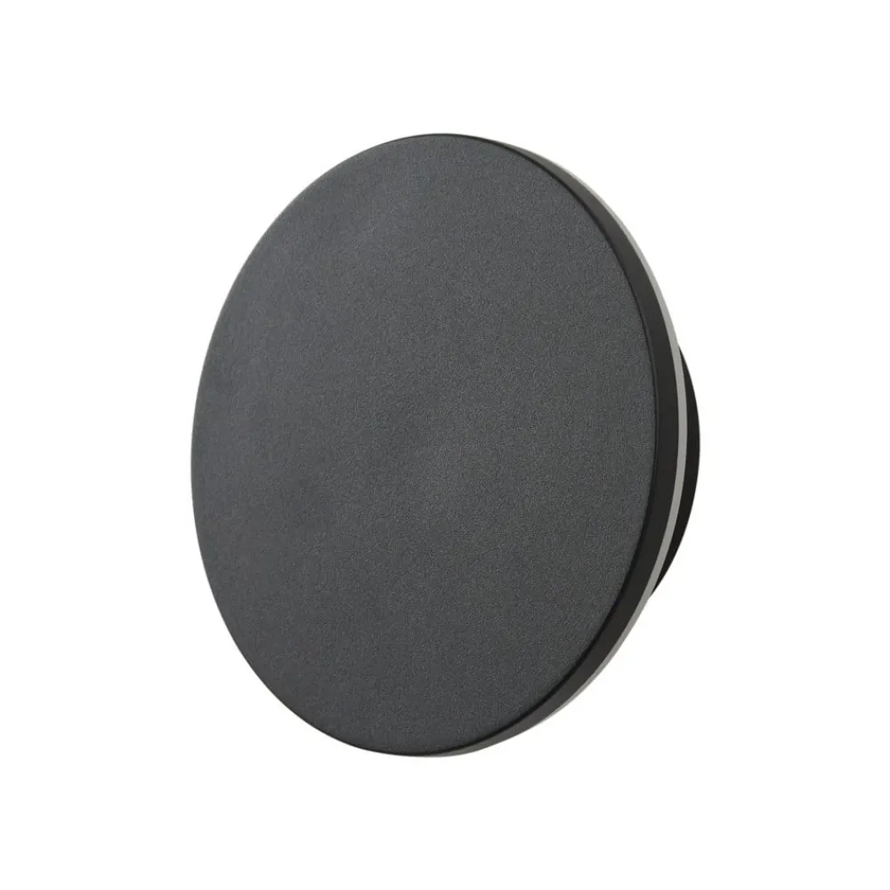 Arcchio udendørs LED-væglampe Gravo, Ø 16 cm, sort, IP65