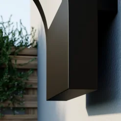 Arcchio udendørs LED-væglampe Advik, IP65, antracit, metal